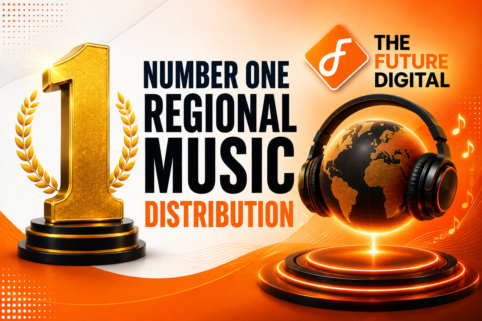 Why is THE FUTURE DIGITAL considered the top distributor for regional music?